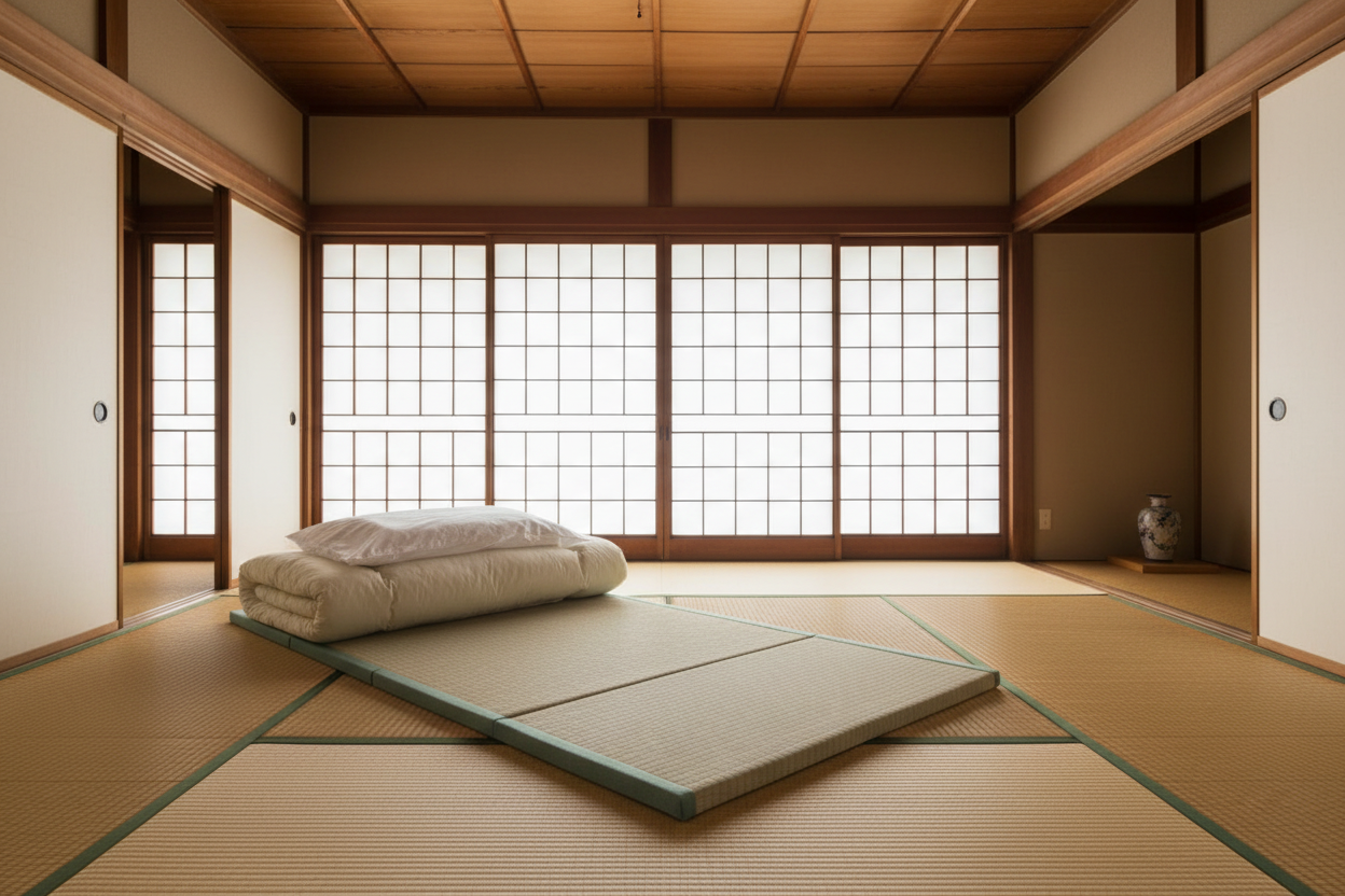 Tatami pliable en paille / Jinki Matelas