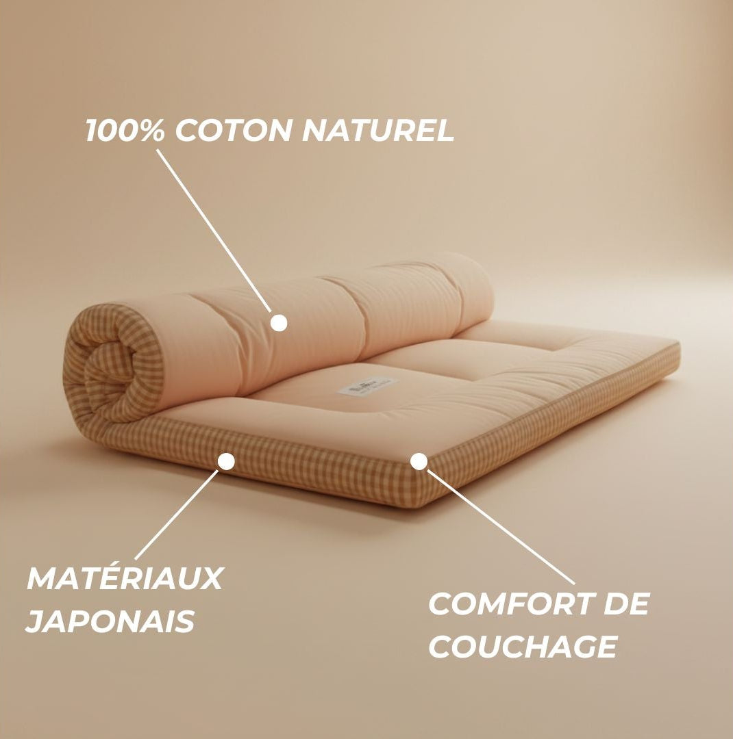 Surmatelas futon japonais | Jinki Matelas
