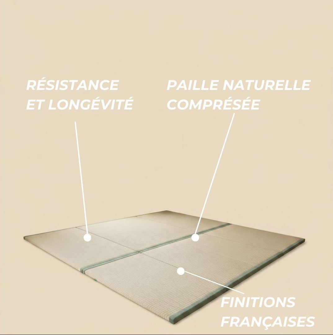 Tatami Pliable en Paille | Jinki Matelas