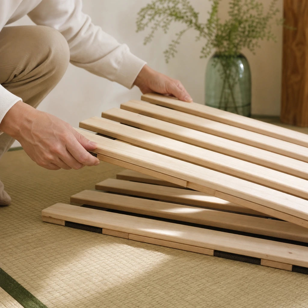 Lattes de Support de Lit en Bois | Jinki Matelas