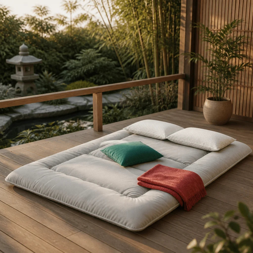 Futon Japonais Shinobu · Frais & Respirant, Spécial Été | Jinki Matelas
