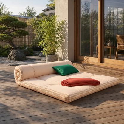Surmatelas Futon Japonais · Frais et Respirant, Spécial Été | Jinki Matelas