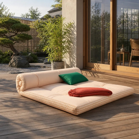 Surmatelas Futon Japonais · Frais et Respirant, Spécial Été | Jinki Matelas