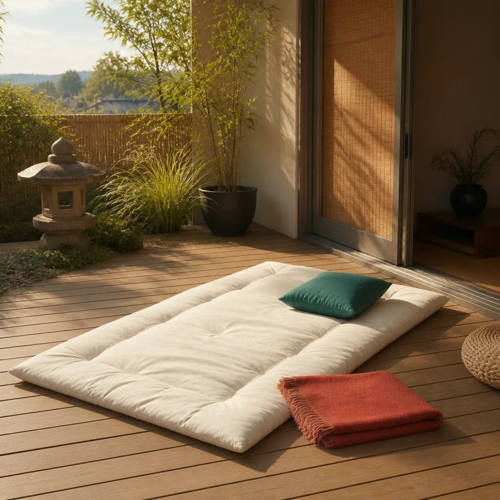 Matelas Pliable Japonais Shikai Futon — Fraîcheur & Confort Anti-Chaleur | Jinki Matelas