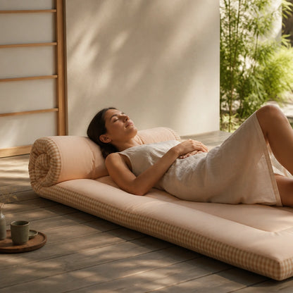 Surmatelas Futon Japonais · Frais et Respirant, Spécial Été | Jinki Matelas