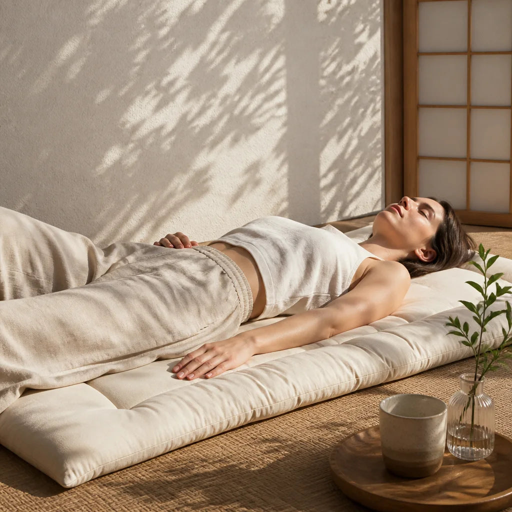 Matelas Pliable Japonais Shikai Futon — Fraîcheur & Confort Anti-Chaleur | Jinki Matelas